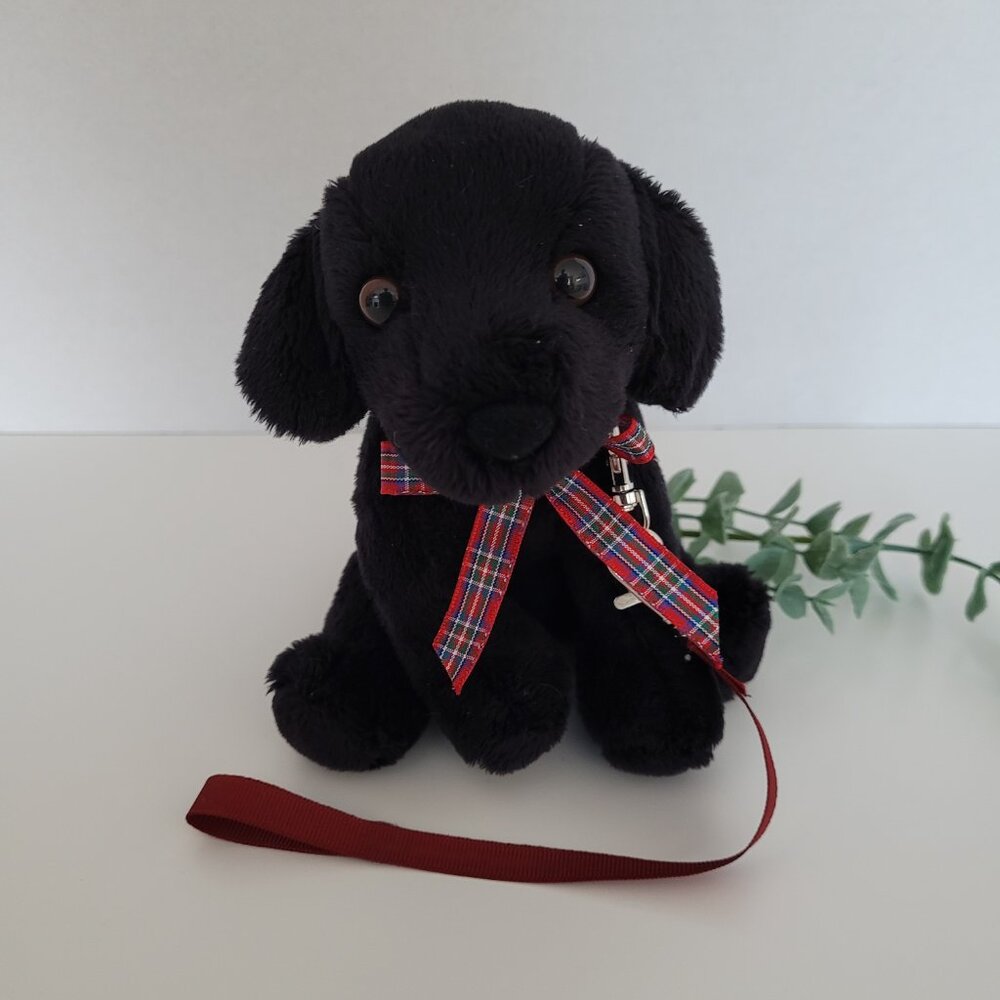 New Black Lab Pup with Leash for 18 Inch Dolls